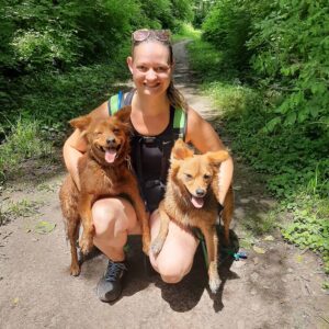 Laci Chard Hiking with KC Dog Club at Minor Park